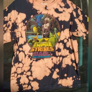 Hand acid washed "star wars" shirt